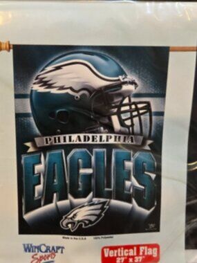 Wincraft Philadelphia Eagles NHL Vertical Flag Banner Indoor Outdoor 27" x 37"